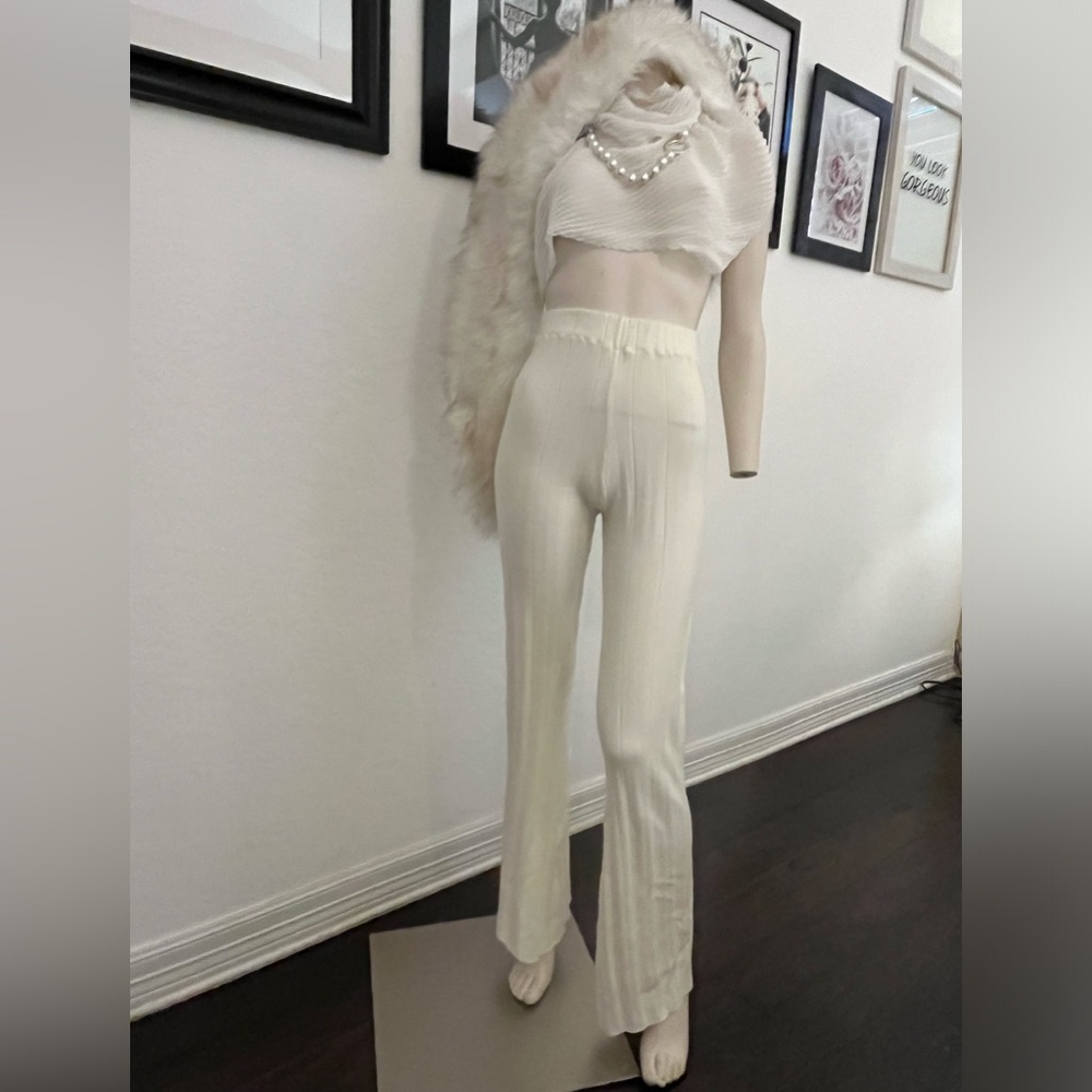 Zara Flare style knitting pants with elastic band. Soft, comfortable trendy styl